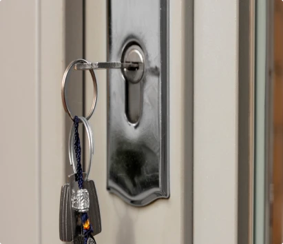 key in door